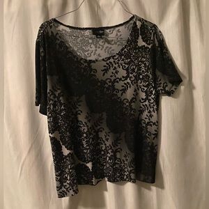 Black Patterned East 5th Essentials Top
